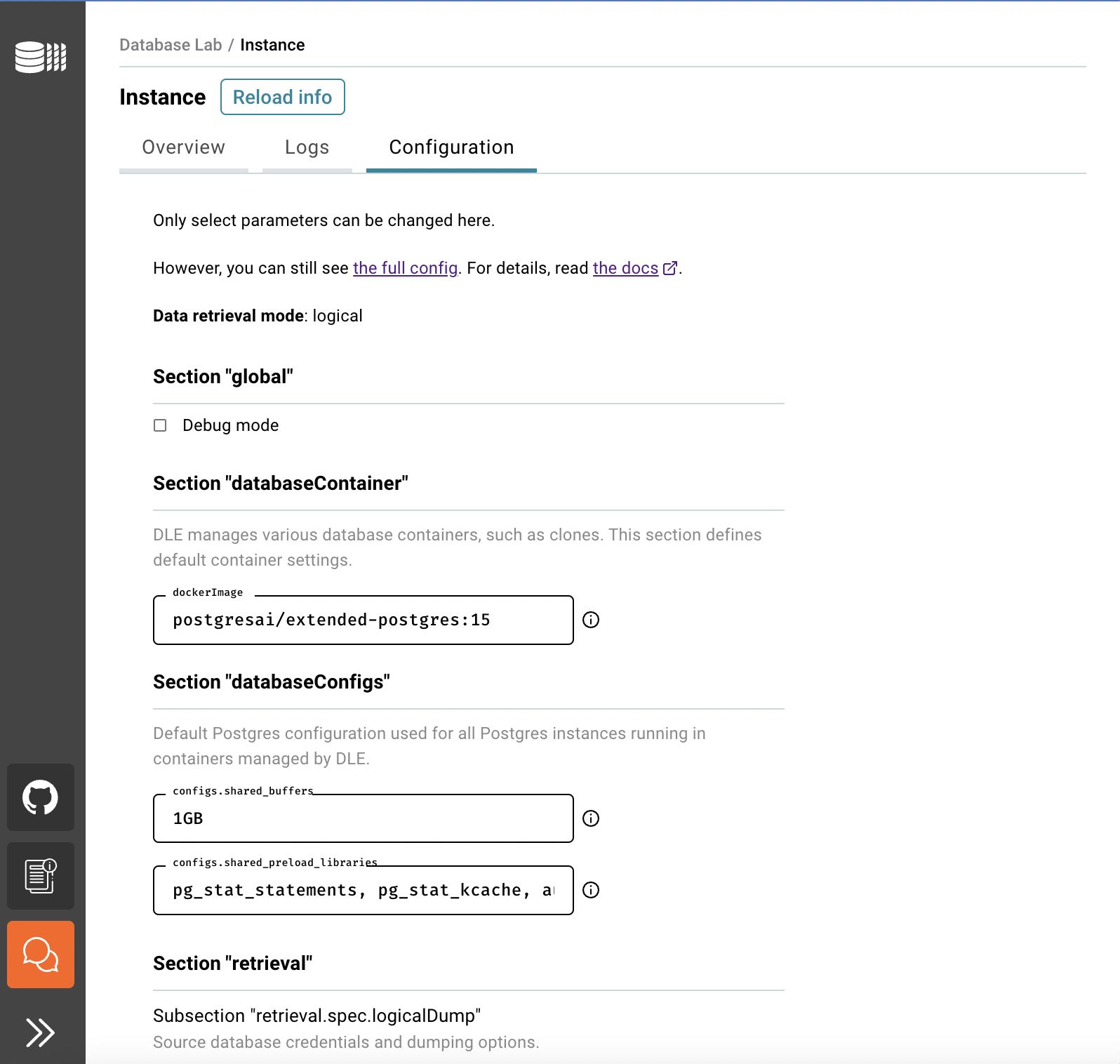 DBLab Engine configuration: step 2