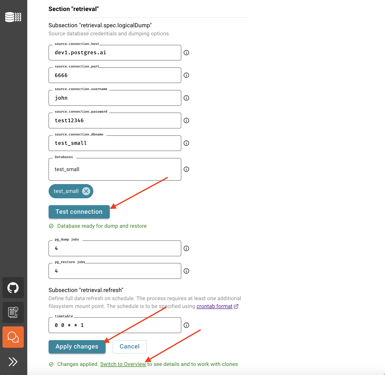 DBLab Engine configuration: step 3