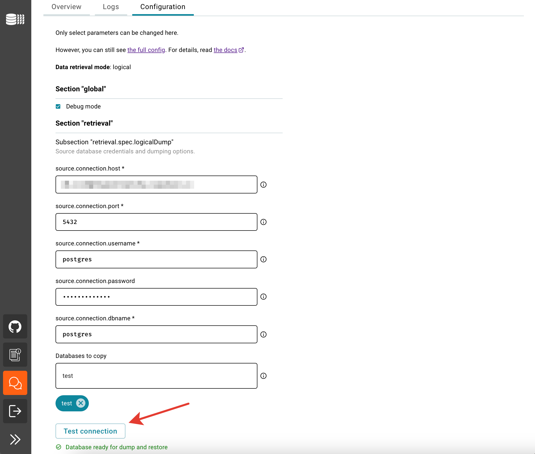 DBLab Engine configuration: step 2