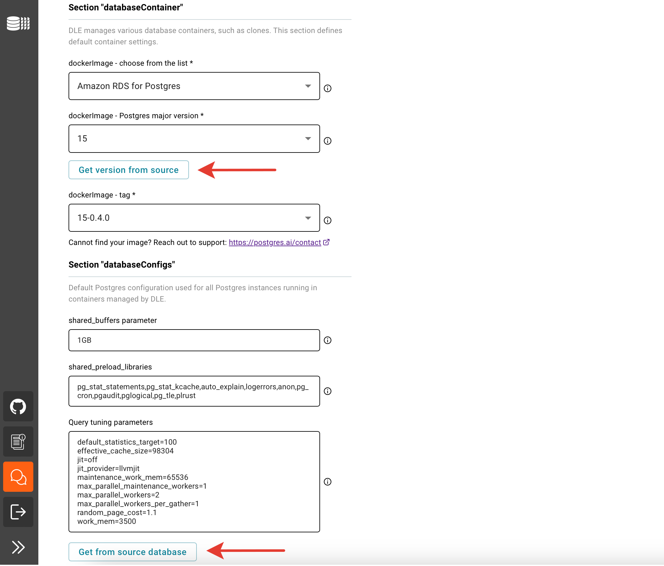 DBLab Engine configuration: step 3