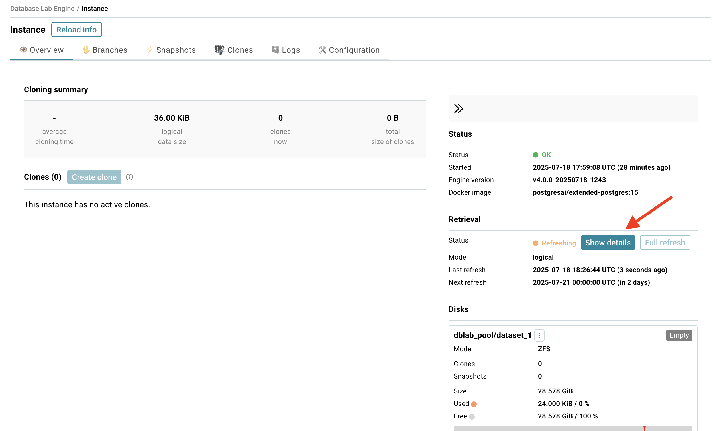 DBLab Engine configuration: step 5