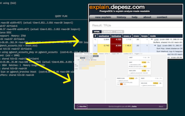 plan-exporter: visualize PostgreSQL EXPLAIN data right from psql