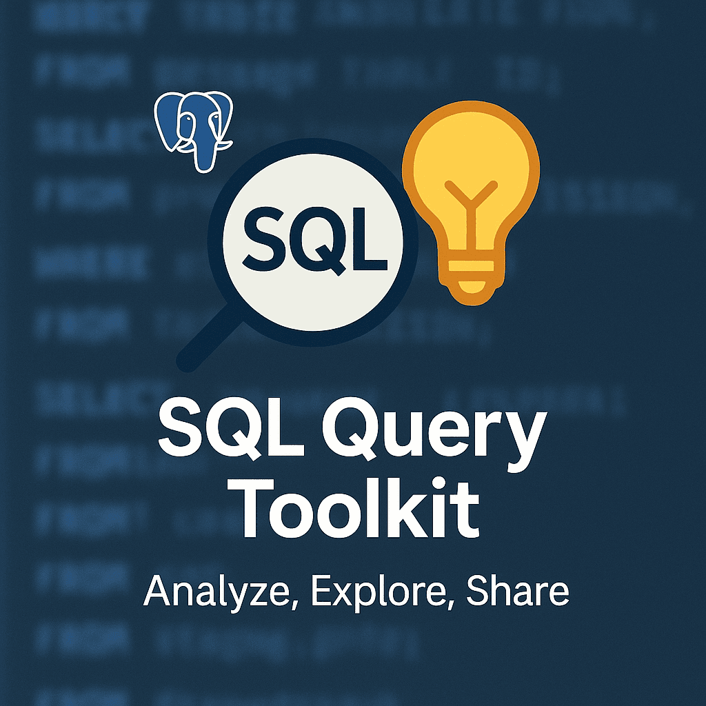 SQL query toolkit in Postgres AI Console – analyze, visualize and share query plans with popular tools